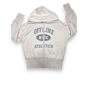 Offline By Aerie NYC Athletics Zip Up Hoodie Size Medium